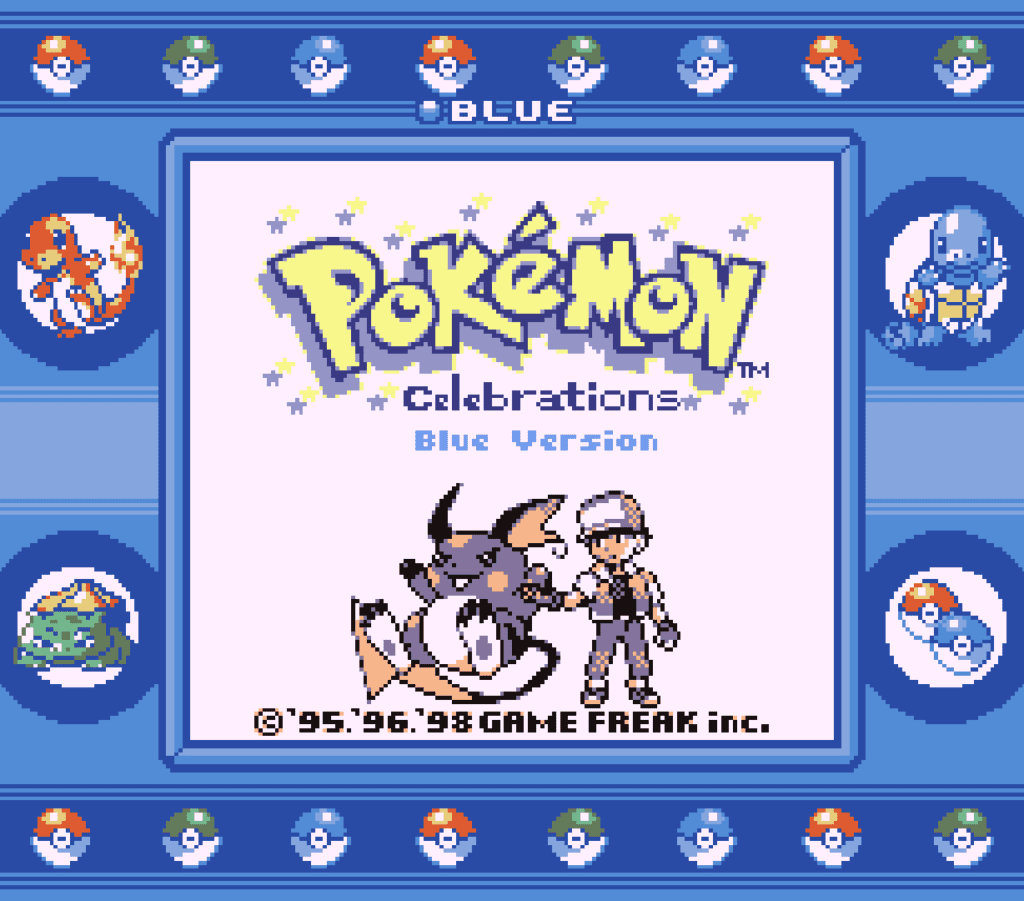 Pokemon Red & Blue Celebrations